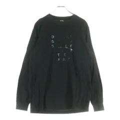 DIESEL (ディーゼル) ロングスリーブTシャツ 長袖カットソー フロントプリント ブラック