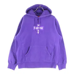 SUPREME (シュプリーム) 20AW Cross Box Logo Hooded Sweatshirt クロスボックスロゴスウェット プルオーバーパーカー パープル