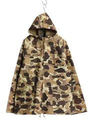 【お得なクーポン配布中!】 90s オービス ダックハンター カモ ナイロン ジャケット メンズ M オールド フルジップ 迷彩 防水 レイン パーカー ハンティング ブルゾン