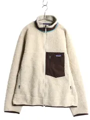 【お得なクーポン配布中!】 パタゴニア クラシック レトロX フリース ジャケット メンズ L / 14年製 フルジップ アウトドア ボア パイル ツートン ブルゾン ナチュラル