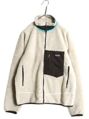 【お得なクーポン配布中!】 パタゴニア クラシック レトロX フリース ジャケット メンズ L / 11年製 フルジップ アウトドア ボア パイル ツートン ブルゾン ナチュラル