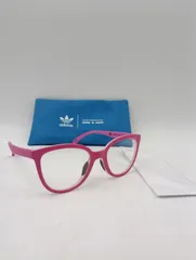 【K-1648】紫ペンギン様 アディダス adidas by イタリア インディペンデント Italia Independent サングラス 伊達メガネ 眼鏡 プラスチックフレーム セルフレーム 51□20 140 ピンク マゼンタ