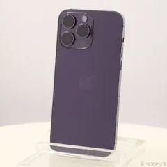 〔中古品〕 iPhone14 Pro Max 512GB ディープパープル MQ9J3J／A SIMフリー【368】