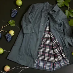 Burberrys ステンカラーコート ネイビー バーバリーズ ヴィンテージ オールド 90s 80s イングランド ライナー付 アウター トレンチコート