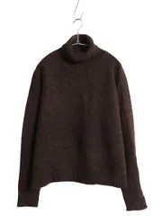 【お得なクーポン配布中!】 00s オールド ギャップ タートルネック ウール ニット セーター レディース L 旧タグ 長袖ニット ハイネック 無地 シンプル ショート丈 茶