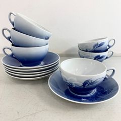 ロイヤルコペンハーゲン ブルーフルーテッド デミタスカップ&ソーサー