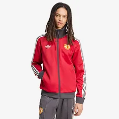 【送料無料・匿名配送】アディダス マンチェスター ユナイテッド オリジナルス ベッケンバウアー トラック トップ サッカー 赤 レッド 黒 ブラック 公式モデル 日本未発売・限定 新品