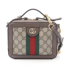 グッチ GUCCI ショルダーバッグ オフィディア GGスプリーム 602576 ベージュ/ブラウン PVCコーティングキャンバス レザー オフィディア ミニ ショルダーバッグ レディース