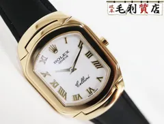 ロレックス ROLEX チェリーニ 6633/8 YG イエローゴールド ホワイト文字盤 革バンド 手巻き メンズ 【中古 】 時計のサムネイル