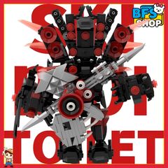 [Skibidi toilet lego! 2025 신품!] 스키 비디 화장실 레고 호환 블록 장난감 교육 장난감 크리스마스 아이 선물 LEGO 선물 NO.NS932 기타 타이탄 음향 왕의 아이
