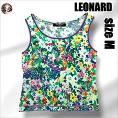 LEONARD レオナールスポーツ ロゴ刺繍 花柄 コットン サイズ40 - メルカリ