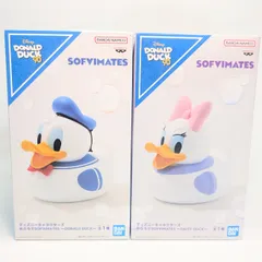【ディズニーキャラクターズ】 おふろでSOFVIMATES DONALD DUCK DAISYダック  ドナルドダック　デイジーダック　ソフビ　フィギュア