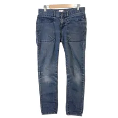 美品☆ coen コーエン パンツ ネイビーグレー 春夏秋 Sサイズ　b431