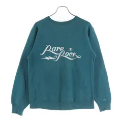 CHAMPION (チャンピオン) 90S ヴィンテージ リバースウェーブ 後期刺繍タグ 目あり レアロック フロントプリント クルーネックスウェットトレーナー