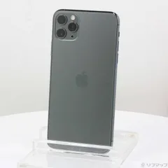 〔中古品〕 iPhone11 Pro Max 256GB ミッドナイトグリーン MWHM2J／A SIMフリー【198】