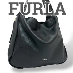 美品】FURLA フルラ エリザベス　トートバッグ　肩掛けバッグ　2way可能　レザー　本革　ブラック　ゴールド金具　レディース　女性　お出かけ　普段使い　日常使い　通勤　通学　おしゃれ　ブランドカバン　鞄　バッグ　大容量　A4サイズ