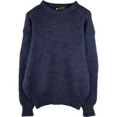 古着 80~90年代 エディーバウアー Eddie Bauer 黒タグ リブ編み ラムウールニットセーター メンズM相当 ヴィンテージ/eaa593001