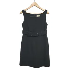 JOCOMOMOLA(ホコモモラ) ワンピース サイズ40 XL レディース - 黒 ノースリーブ/ひざ丈