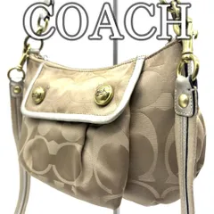 コーチ COACH 2way ショルダーバッグ シグネチャー ベージュ ゴールド Y2K Shoulder Bag Signature Beige Gold