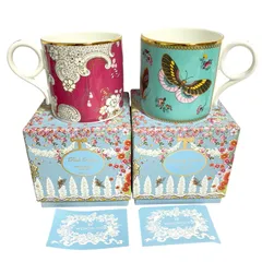 【NENE₍ᐢ ෆ  ̫ ෆ ᐡ₎❤︎様】ウェッジウッド Wedgwood アーカイブ マグ ピンクロココ バタフライダンス マグカップ