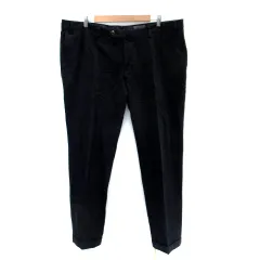 バーニーズニューヨーク BARNEYS NEW YORK テーパードパンツ ロング丈 大きいサイズ 紺 ネイビー /SM4のサムネイル