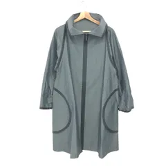 HIROKO KOSHINO ヒロココシノ 変形スタンドカラーコート サイズ:9 パイピング 緯糸シルク100％    ブラック/グレー レディース / 240001159163