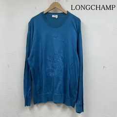ロンシャン ニット クルーネック セーター 長袖 帆船 ロゴ 刺繍 長袖 スカイブルー サイズ52 メンズ 52 ISItems【USED】【古着】【中古】50146306のサムネイル