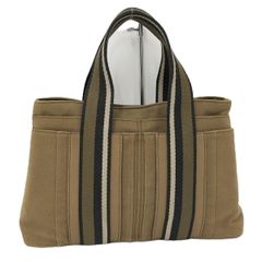 GUCCI トートバッグ GGキャンバス レザー アイボリー ベージュ 153213