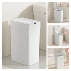 自動開閉 ゴミ箱 フタ付きゴミ箱 9L スリム センサー 幅22×奥行15×高さ32cm スマートゴミ箱 2つの単3電池 タッチレスゴミ箱 密閉 消臭 小型 音無し 電動式 リビング/オフィス/トイレ/キッチン/バスルーム/ベッドルーム用のサムネイル