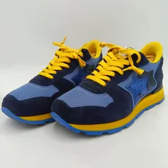 Atlantic STARS アトランティックスターズ ANTARES WAG-23NY アンタレス スニーカー 青 紺 黄 ブルー ネイビー イエロー サイズ43 メンズ A-1-6