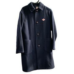 DAINTON ネイビー ウールモッサコート ロングコート - メルカリ