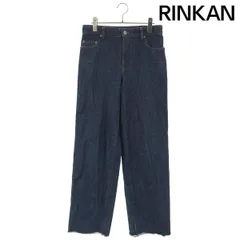 MIUMIU 23SS ダメージ加工 バッグロゴ ストレートデニムパンツ 25 MIUMIU 23SS ダメージ加工 バッグロゴ ストレートデニムパンツ 25