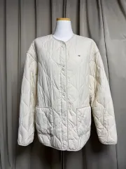 トミーヒルフィガー アイボリー キルティング ジャケット
