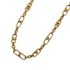 ルイ・ヴィトン LOUIS VUITTON ネックレス レディース メンズ ブランド メタル ネックレス・マイLVチェーンPM ゴールド M01269 LVロゴ フラワー 【中古】