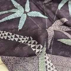 圧巻 付下げ 型染めに上品な草花の地紋 はじっくガード加工 紋なし 正絹 MK-931