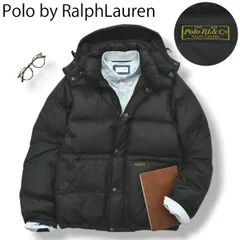 00s Polo ラルフローレン フード付き ダウンジャケット XS 黒