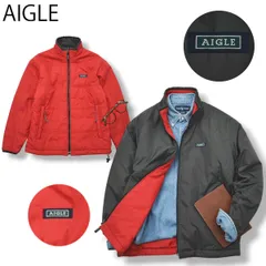 【MTD】  エーグル AIGLE リバーシブル 中綿ジャケット S 灰 赤