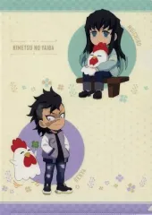 【中古】クリアファイル 時透無一郎＆不死川玄弥 A4オリジナルクリアファイル 「鬼滅の刃×ローソン」 対象商品購入特典