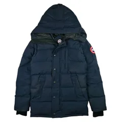 CANADA GOOSE★カナダグース・カーソンパーカー メンズ ブランドアイコンワッペン フード付き ダブルジップボタン比翼仕立て ダウンジャケット(XS)メンズダウンジャケット アウター 秋冬物 カジュアル ブランド ジャケット ネイビー