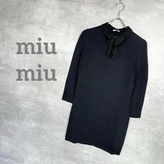 美品✨ミュウミュウ ドレスコート チュールフリルスリーブ ブラック 42