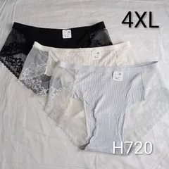 (H720)【5L 3枚】下着 レディースショーツ レース まとめ売り XXXXL