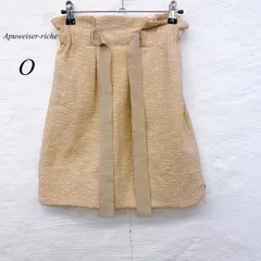 e5896 【アプワイザーリッシェ】 ミニスカート 0 くすみ系ピンク 上品×ウエストリボン×ミニ丈で大人フェミニンが叶う一枚