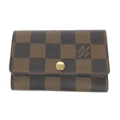 LOUIS VUITTON ルイヴィトン 6連キーケース/ミュルティクレ6  ダミエ/エベヌ/CT4124 N62630   ブラウン レディース / 240001154373