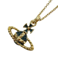 Vivienne Westwood ヴィヴィアンウエストウッド ネックレス メイフェア バスレリーフ GP 43cm～46cm ペンダント ビビアン ラインストーン レディース