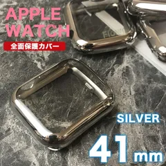 apple watch カバー アップルウォッチ カバー ケース TPU-MET シルバー 41mm