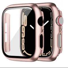 【数量限定】Watch ケース Series SE3/SE2/SE/6/5/4 40mm 対応 アップルウォッチ 専用 保護ケース PC素材 Apple カバー ガラスフィルム一体型 全面保護 二重構造 防塵 日本旭硝子材 キズ防止 軽量(Series SE3