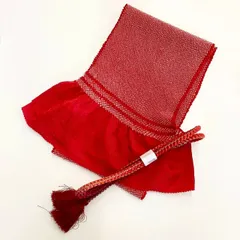 ［5878］帯締め 帯揚げ セット 絞り 金糸 正絹 着物 帯絞め