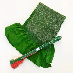 ［5879］帯締め 帯揚げ セット 金銀彩 絞り 正絹 着物 帯絞め