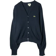 古着 80~90年代 ラコステ LACOSTE IZOD アクリルニットカーディガン USA製 メンズL相当 ヴィンテージ/eaa590794