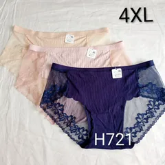 (H721)【5L 3枚】下着 レディースショーツ レース まとめ売り XXXXL